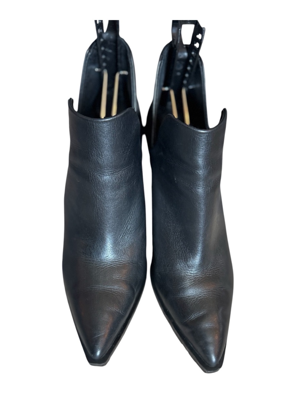 Vince Camuto Women's Black Leather Pointed Toe Ankle Boots size 10